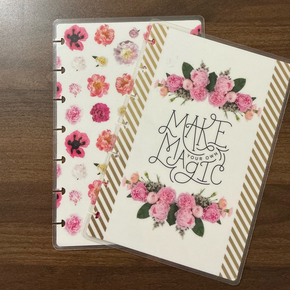 The Happy Planner Floral Magic Planner - Pink and Gold